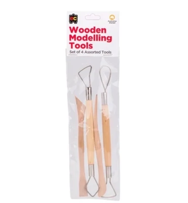 Wooden Modelling Tools - Set of 4