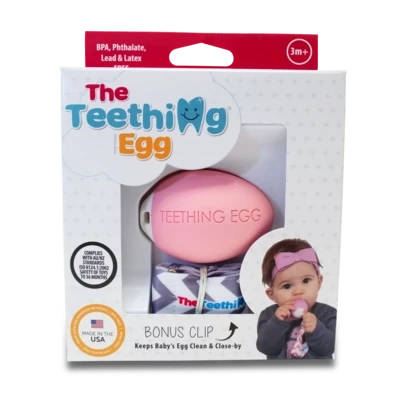 The Teething Eggs - Pink 3m+