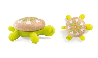 Baby Torti Wood & Silicone Teether