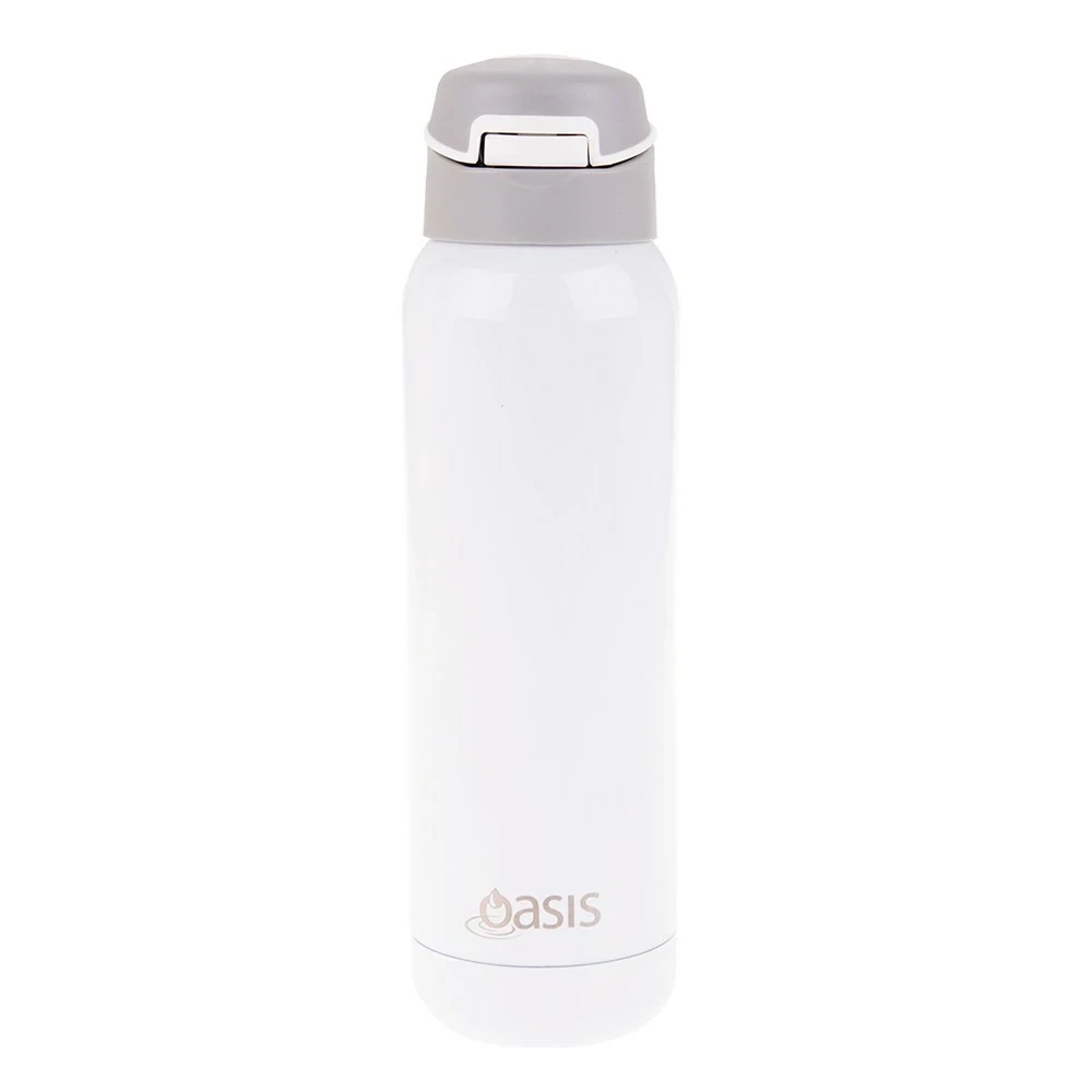 Sports Bottle with Straw 500ml - White