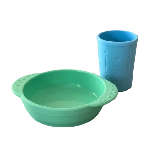 Silicone Scoop Bowl & Grab Cup Set