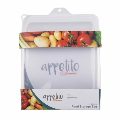 Silicone Reusable Food Storage Bag 1960ml - White