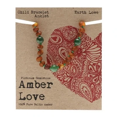 Child Amber Bracelet/Anklet - Earth Love