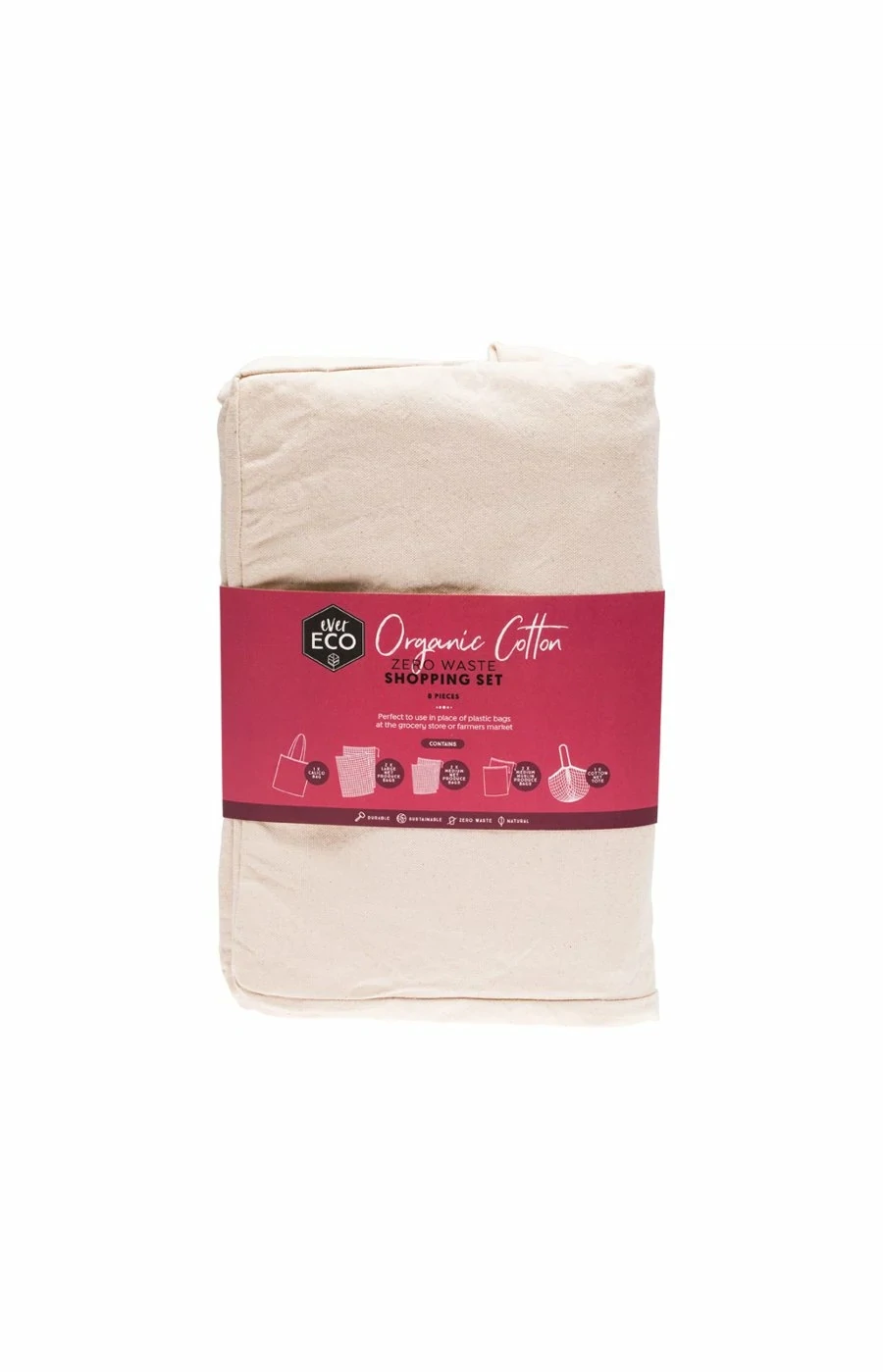 Organic Cotton Zero Waste Shopping Set - 8 Pack