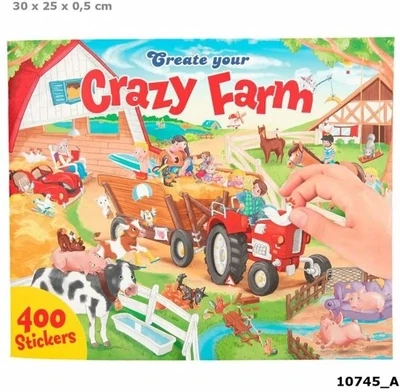 Create Your Crazy Farm - 400 Stickers Book