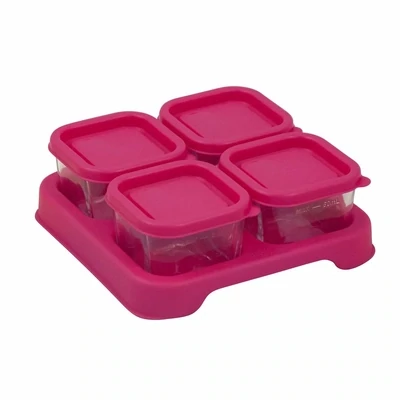 Fresh Baby Food Glass Cubes (2oz/4pk) - Pink