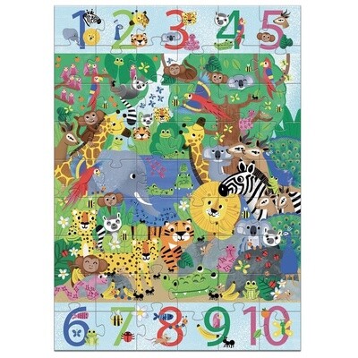 Giant Puzzle 54pc - 1 to 10 Jungle