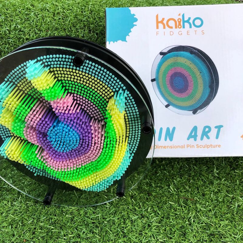 Large Rainbow Pin Art