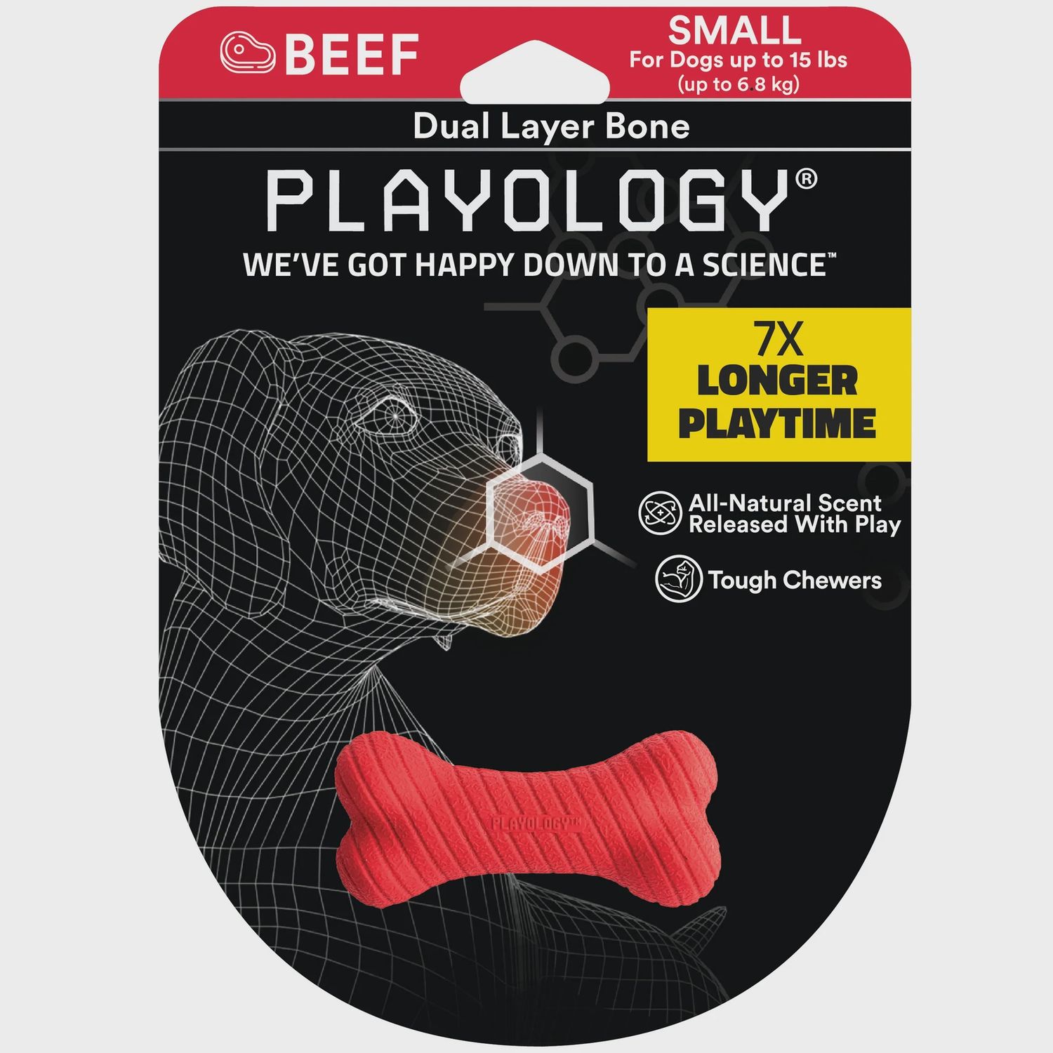 Toy Playology Dual Layer Bone Sm