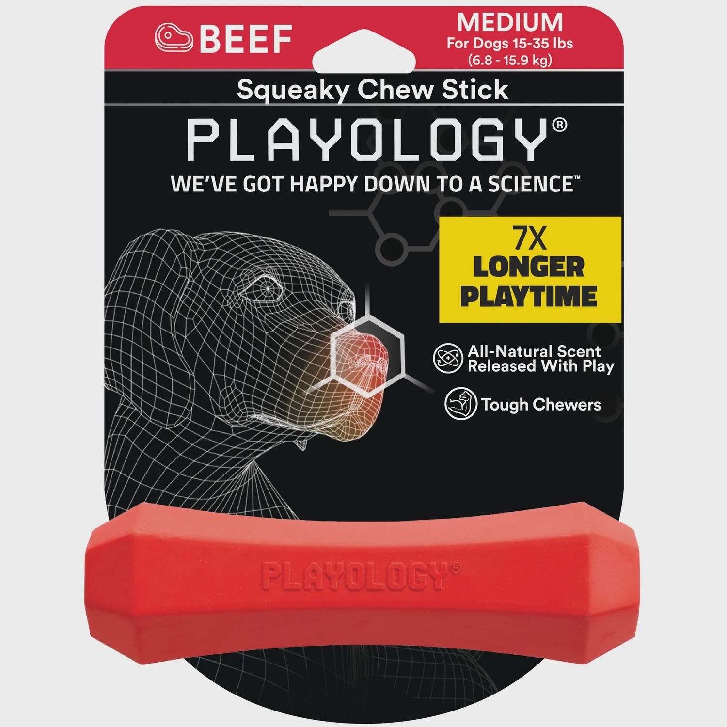 Toy Playology Squeak Stick Med