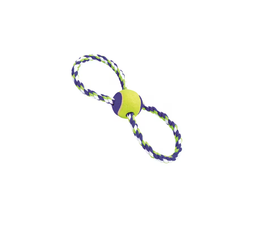 Toy Dog Rope w/ ball
