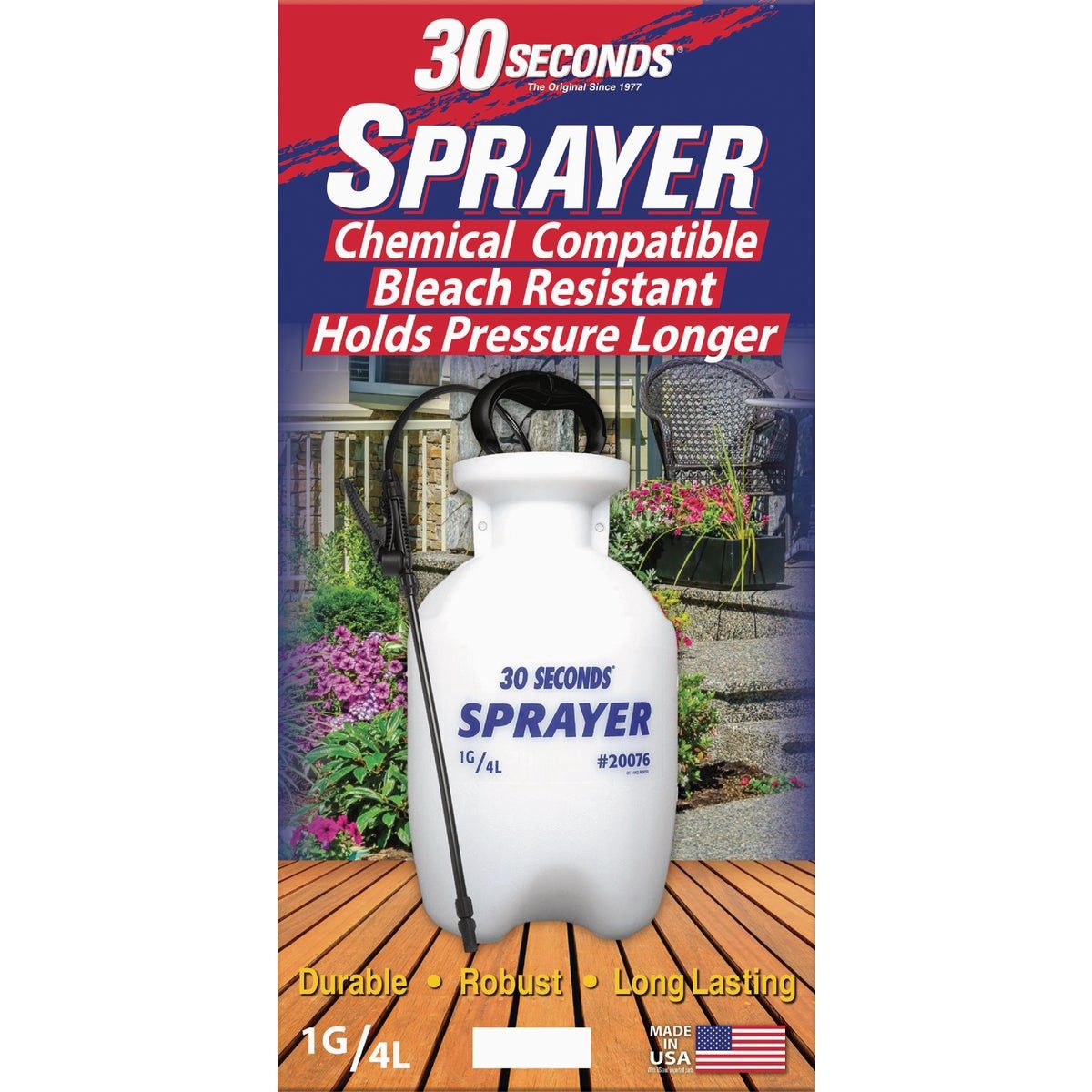 30 Seconds Tank Sprayer 1 Gal