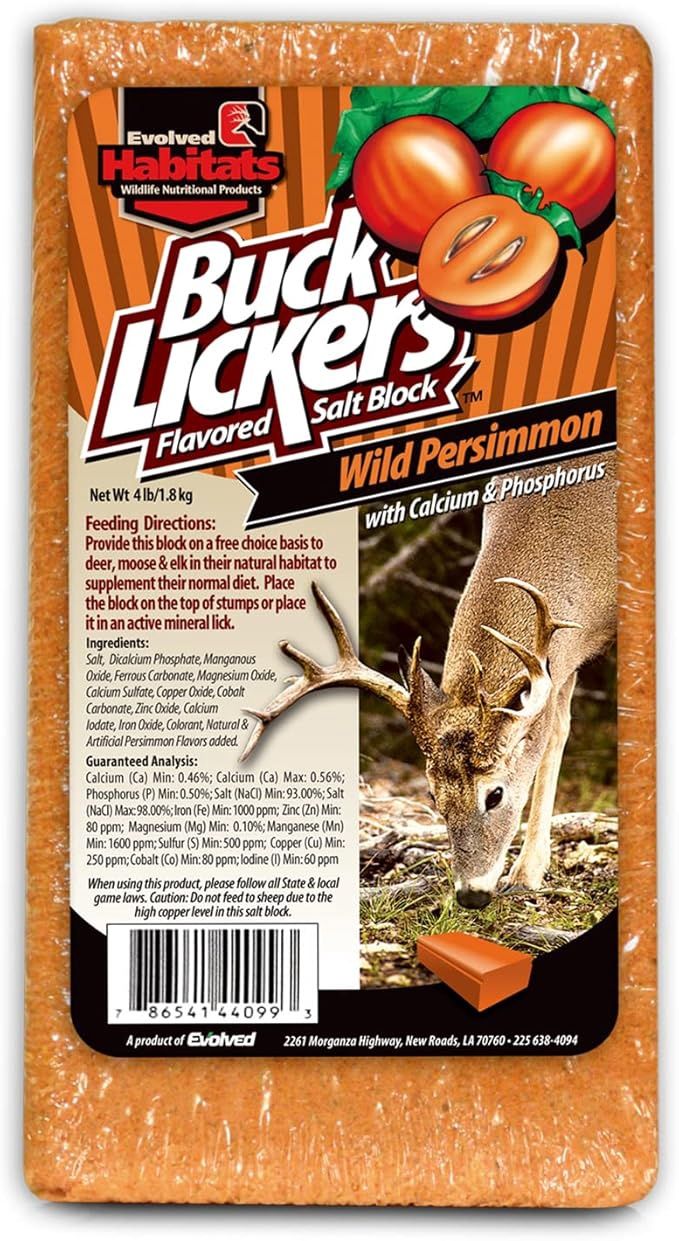 Buck Lickers Persimmon Salt Block 4lb