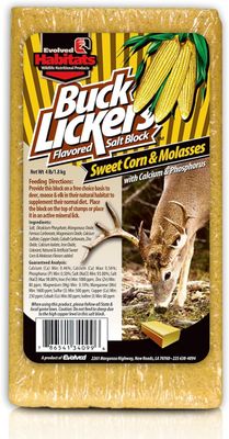 Buck Lickers Sweet Corn &amp; Molasses Salt Block 4lb