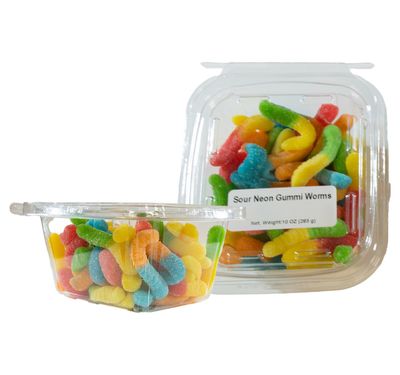 DV Gummi Worms Sour Neon 10oz