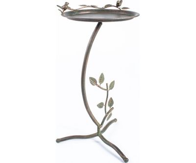Birdbath 29" Metal Vine