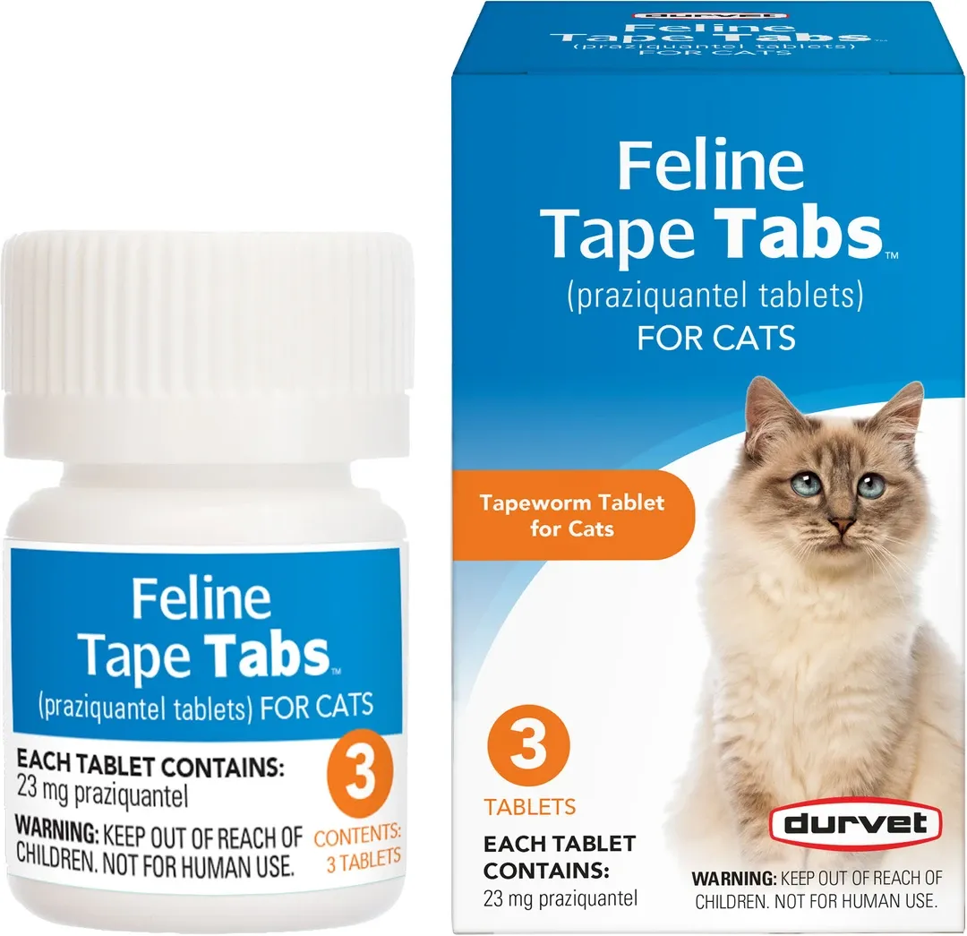 Wormer Feline Tape Tab 3ct