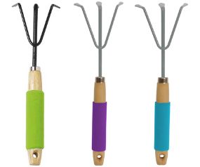 Tool Cultivator Wood Handle Splash
