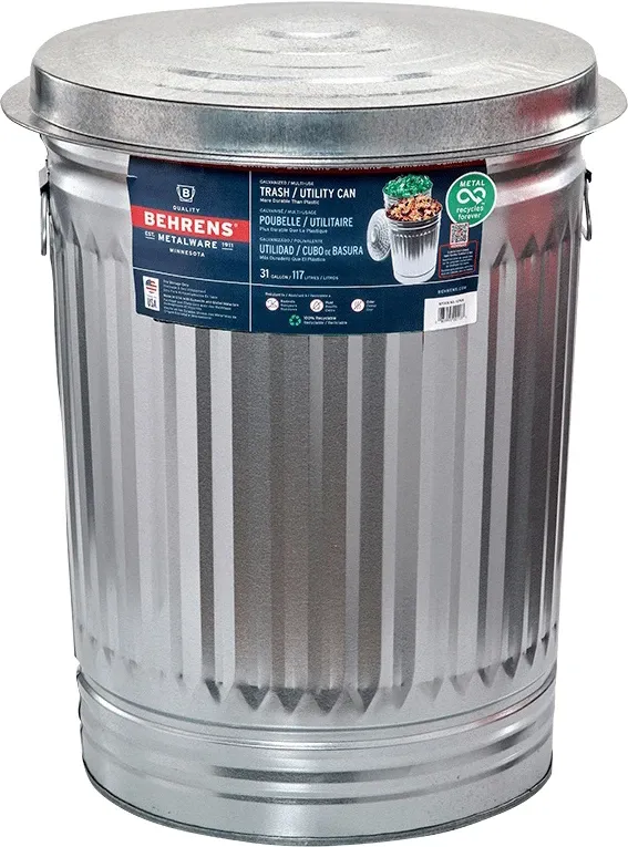 Trash Can 31 gal w/ lid