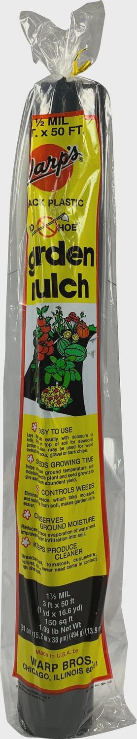 Warps No Hoe Garden Mulch 3x50