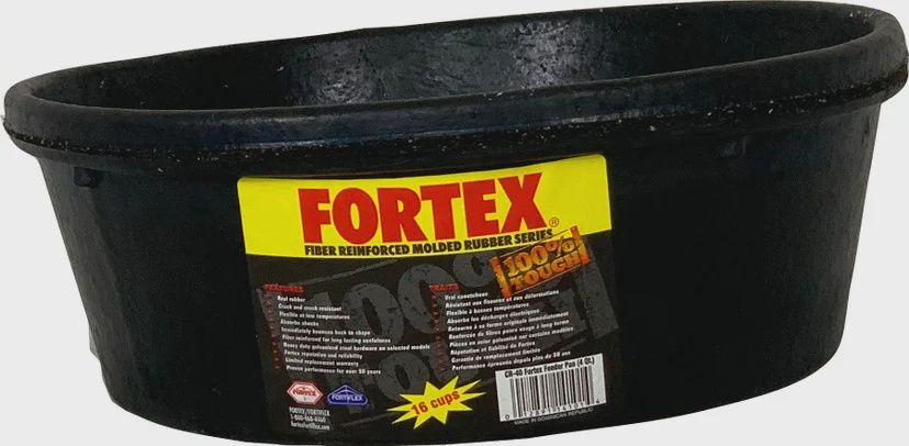 Feeder Dish Rubber 4qt