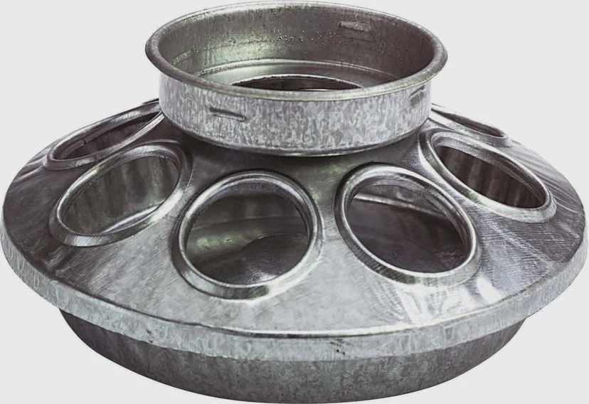 Feeder Base 1 qt Metal