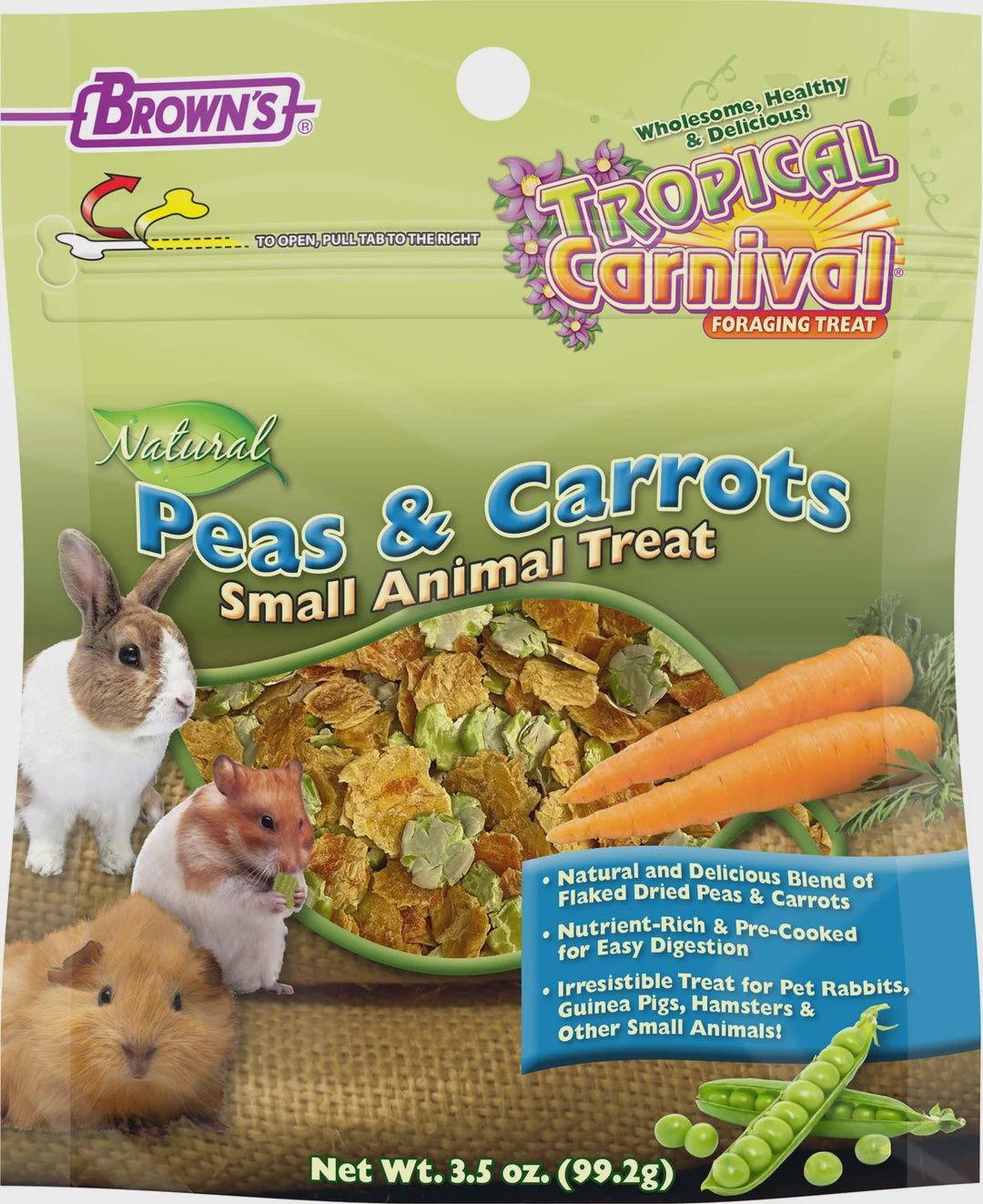 Treat Tropical Carnival Peas/Carrots 3.5oz