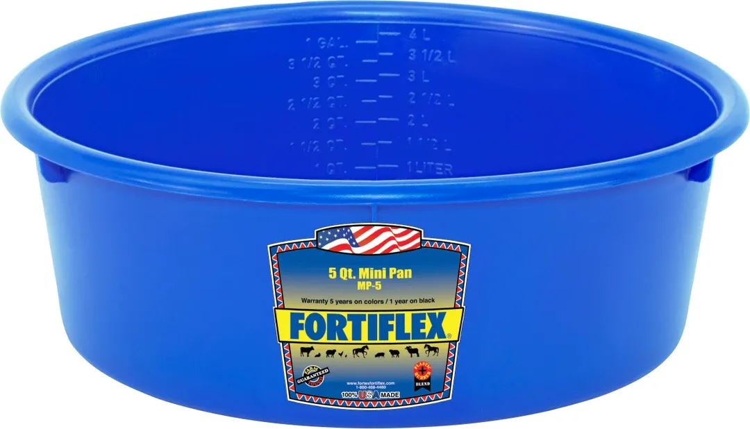Utility Plastic Pan 5qt Blue