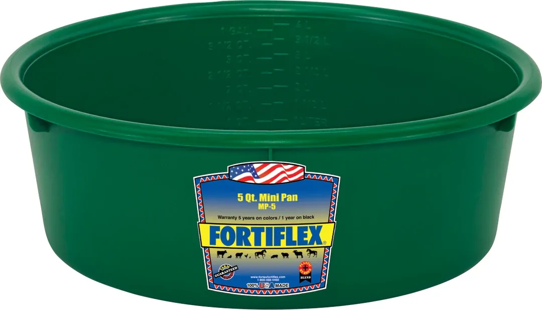 Utility Plastic Pan 5qt Green