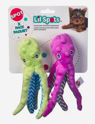 Toy Lil Spot Octopus 8in - 2 pk