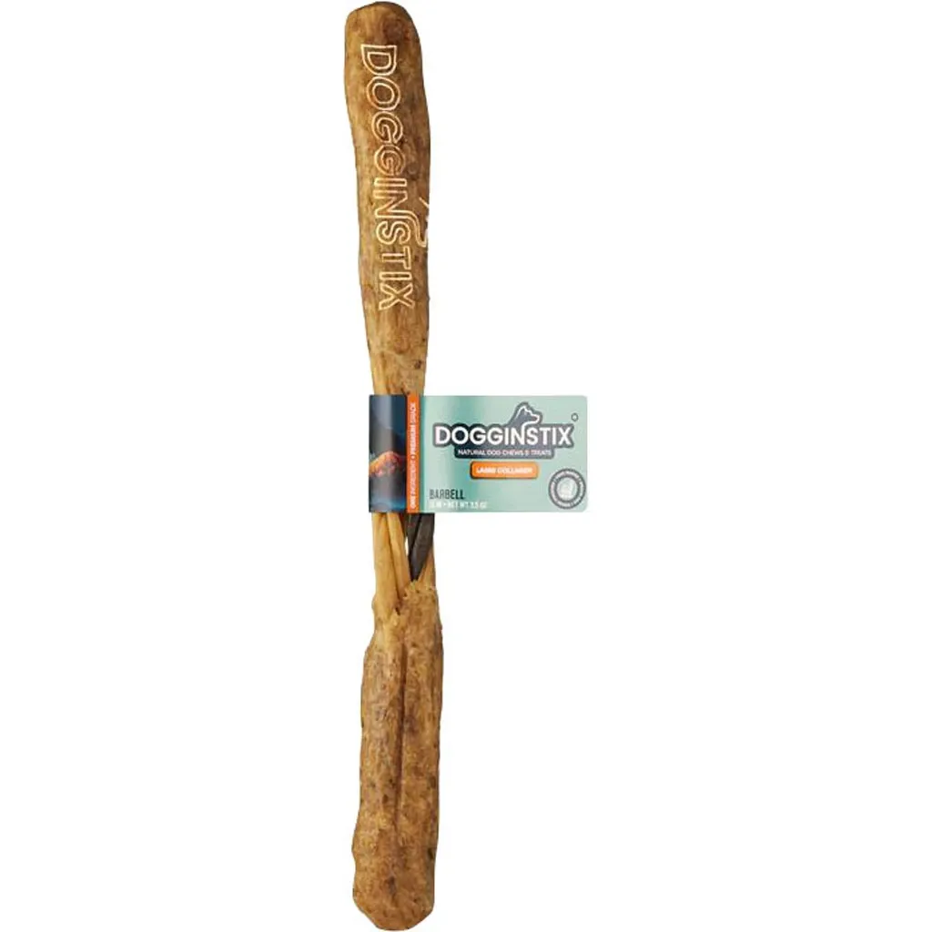DogginStix Collagen Barbell Lamb