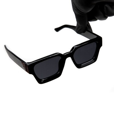 Dark Black Tint Square bulky Sunglasses