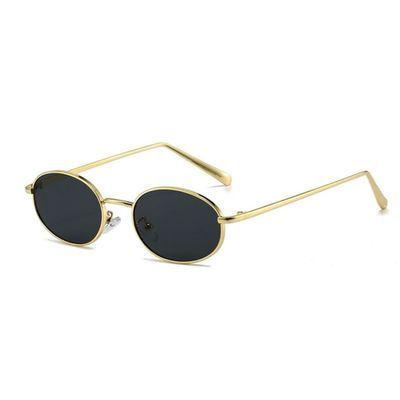 Retro Gold Wire Frame Oval Men&#39;s Women&#39;s Summer Sunglasses