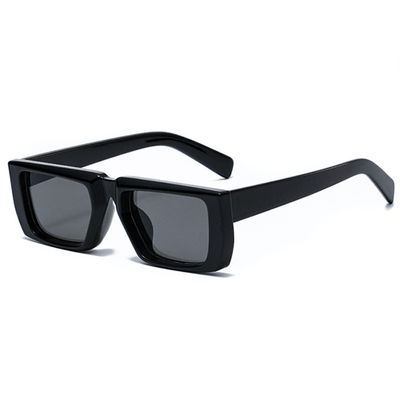 Dark Black Frame Original OG  Rectangular Black Square Shades Sunglasses