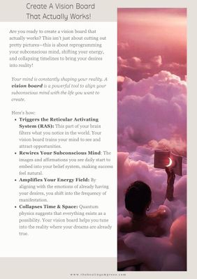 The Ultimate Vision Board Guide: Manifest with Quantum Power