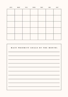 Monthly Intention Setting Workbook