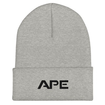 APE Cuffed Beanie Black Logo (Multiple Color Options)