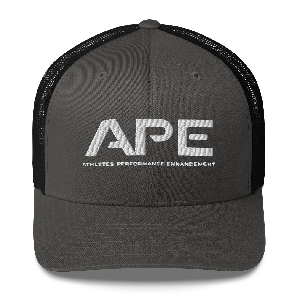 APE Trucker Cap - White Logo (Multiple Color Options)