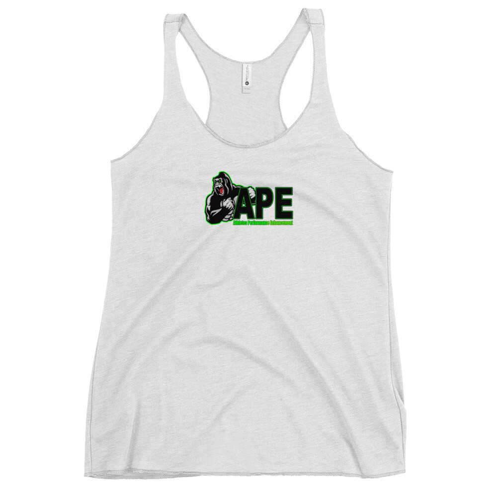 APE Women's Racerback Tank Gorilla Logo (Multiple Color Options)