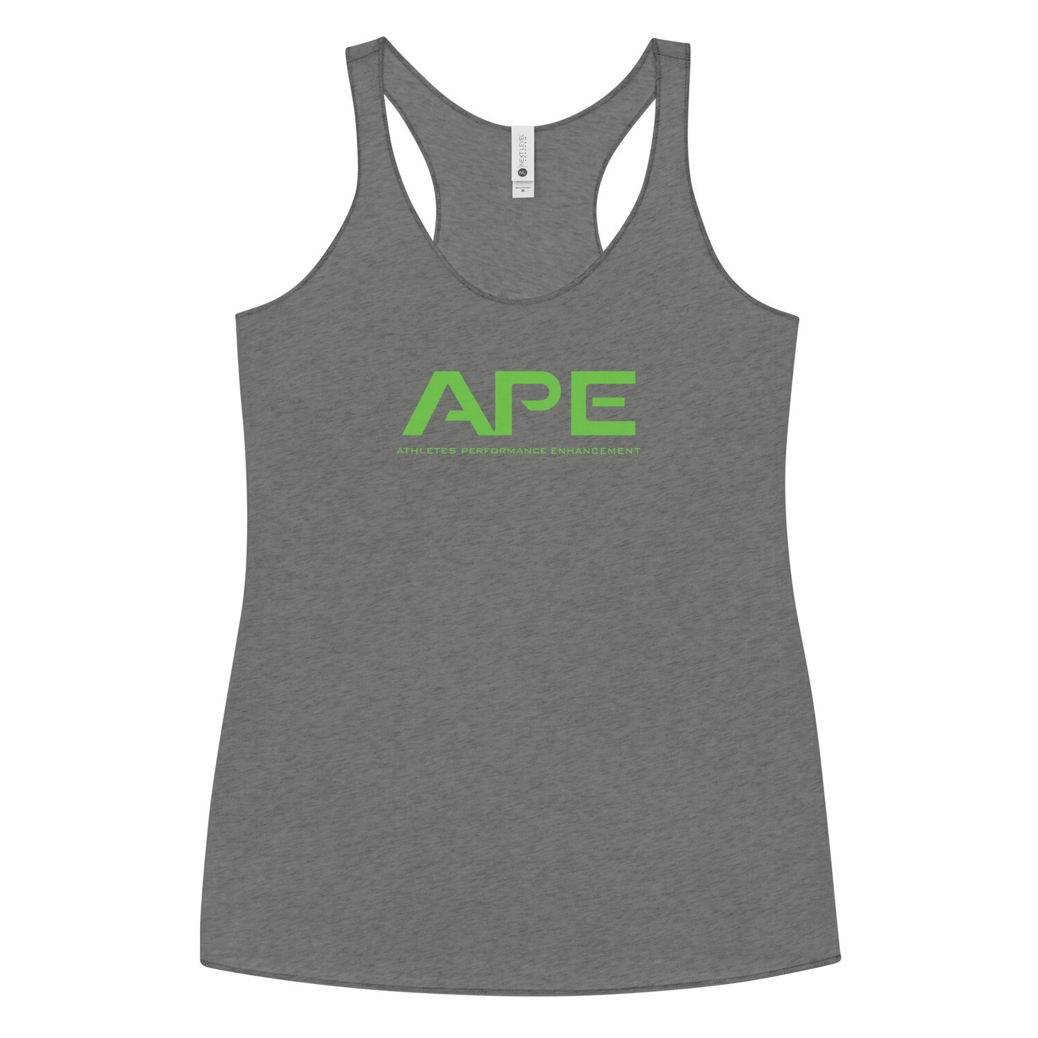 APE Women's Racerback Tank Green Logo (Multiple Color Options)