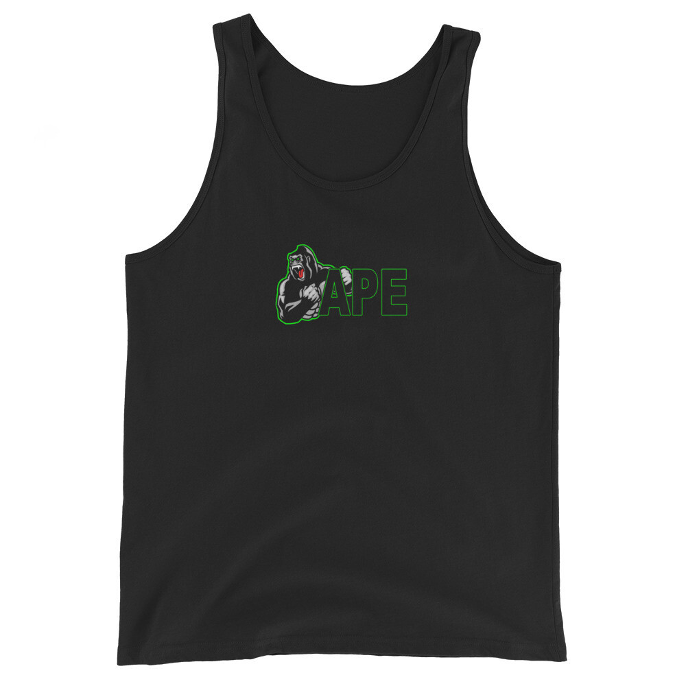 APE Tank Top Gorilla Logo (Wht/Grn)