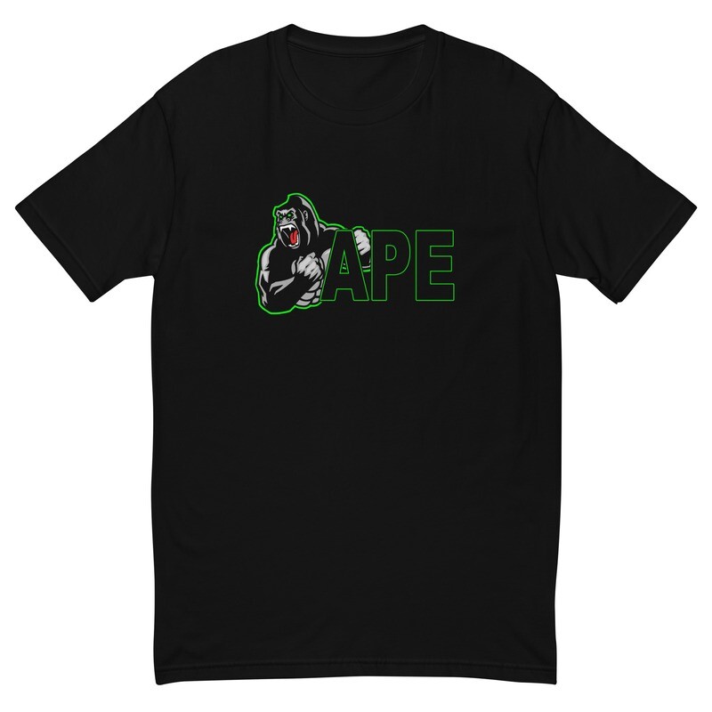 APE T-shirt Gorilla Logo copy (Wht/Grn)