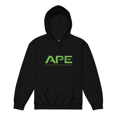 APE Youth Hoodie Black Logo