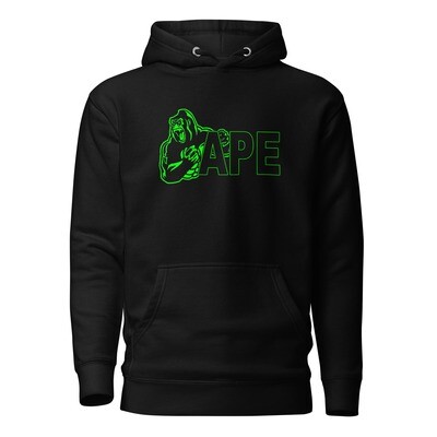 APE Hoodie Green Logo