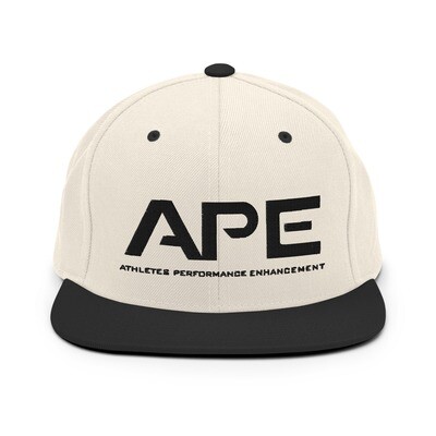 APE Snapback Hat Black Logo (Multiple Color Options)
