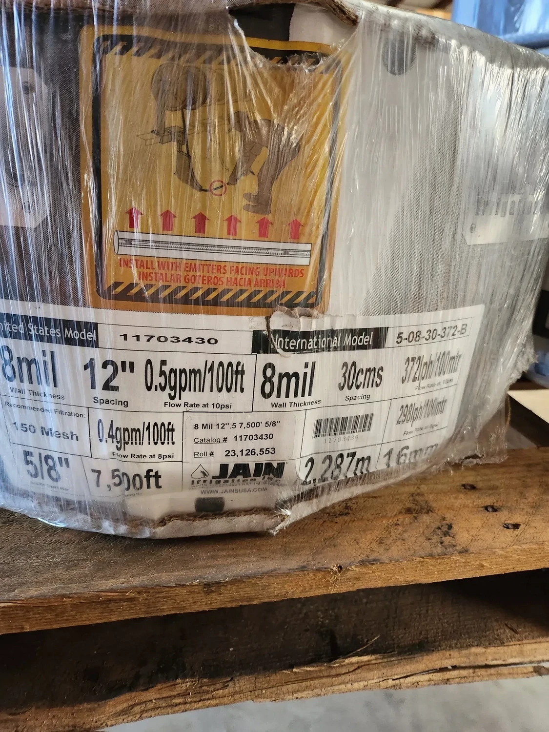 Chapin Drip Tape 5/8" - 8MIL - 12" Spacing - .45GPM @10psi