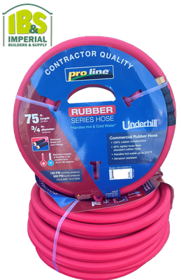 3/4" X 75ft Underhill PROLINE RED Water Hose
