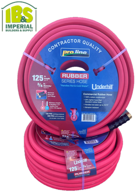 3/4" X 125ft Underhill PROLINE RED Water Hose