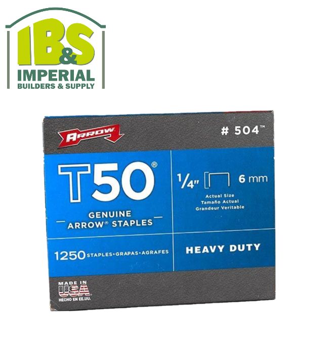 Arrow T50 Staples- 3/8"#506 & 1/2" #508