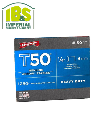 Arrow T50 Staples- 3/8"#506 & 1/2" #508